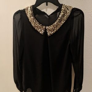 Black lace long sleeve